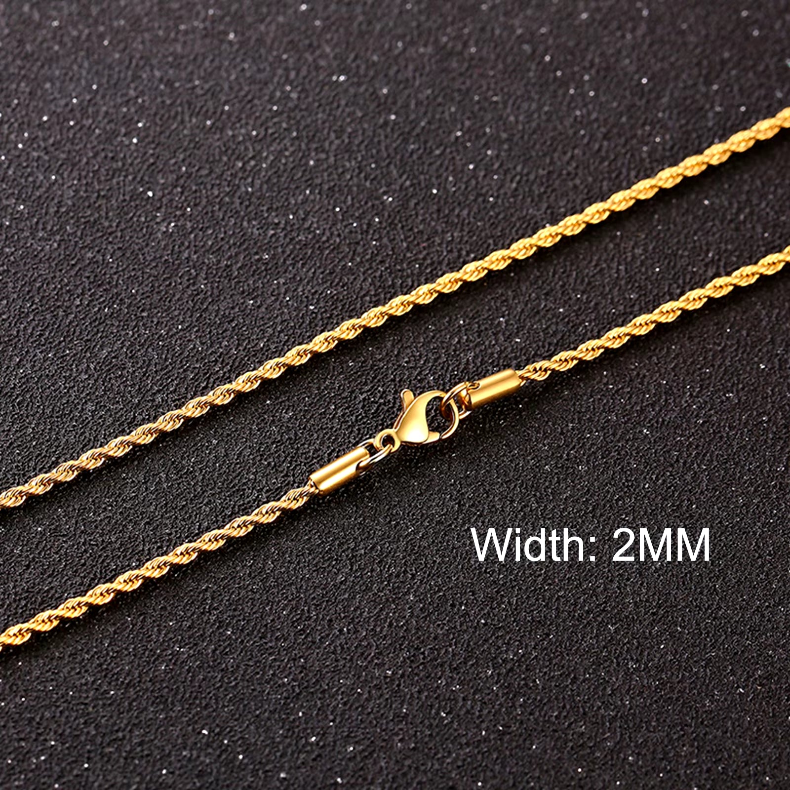 3/5/7/9/11MM Cuban Chain Necklaces for Men Women,Stainless Steel Curb Link Chain Collar,Jewelry Gift for Dad Husband BFF