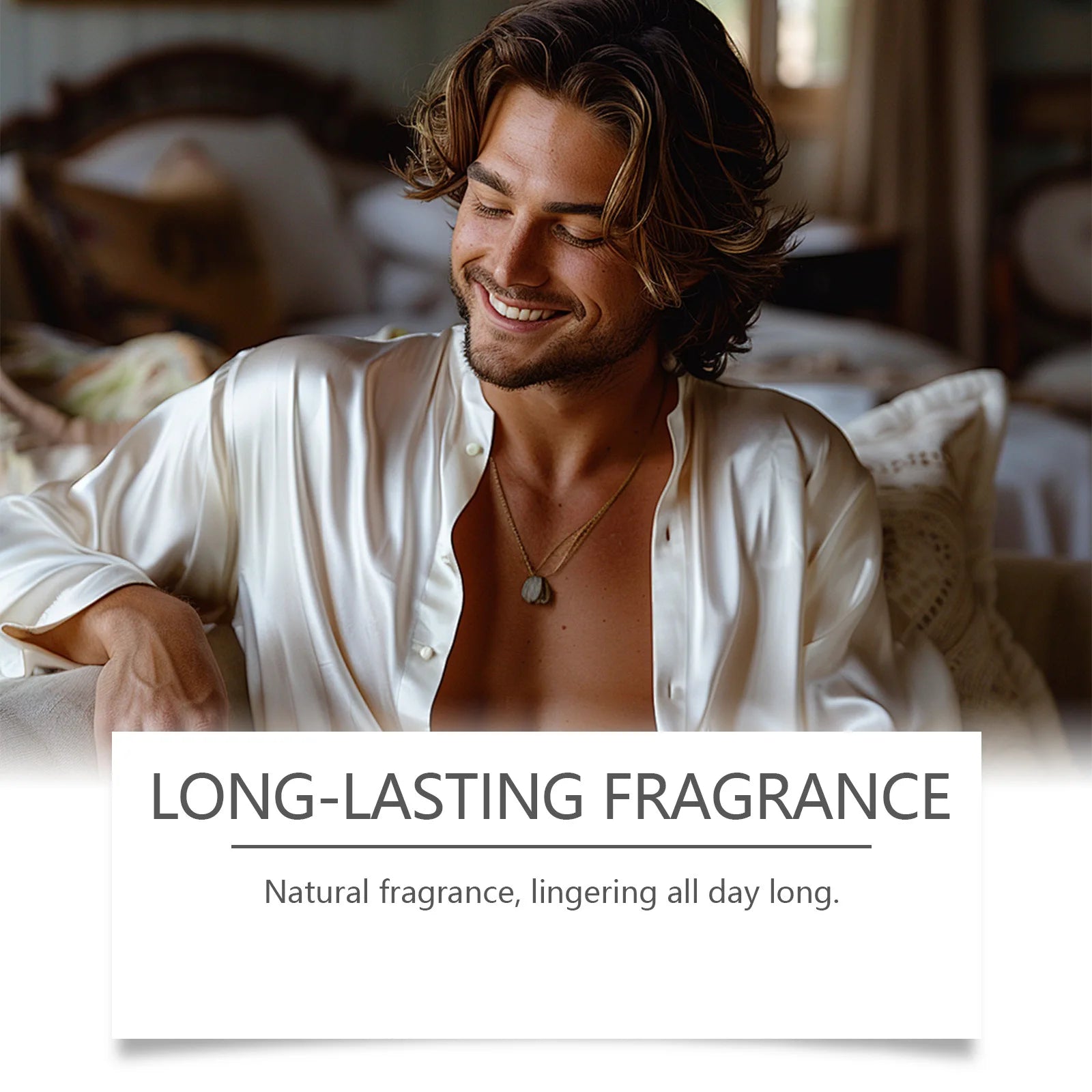 Men Sandalwood Charming Perfume Lasting Fresh Light Fragrance Daily Dating Flirting Attract Women Cedar Body Pheromone Perfumes