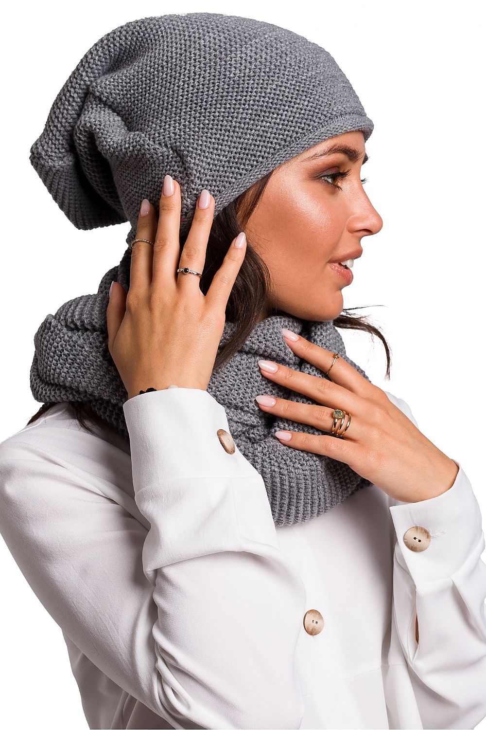  Infinity Scarf model 136409 BE Knit 